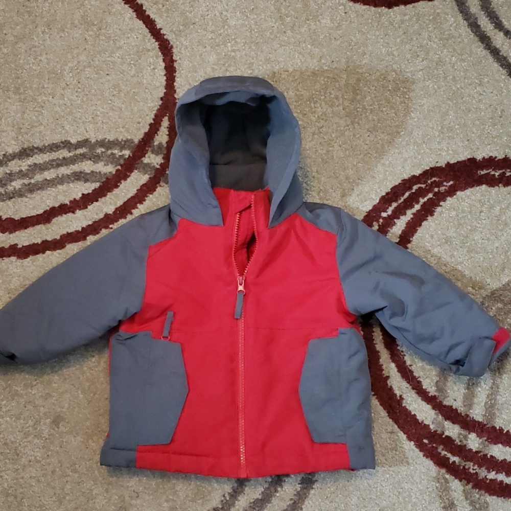Gray/Red Wonder Kids Winter coat size 18 month